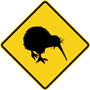 Verkehrszeichen Kiwi